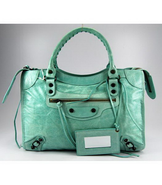 Balenciaga City Bag in pelle verde chiaro